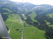 Anflug auf Megeve Altiport