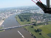 Rheinbrcke Leverkusen Blickrichtung Kln