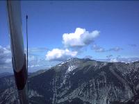 Doch noch richtig hohe Alpengipfel, mit 7000 ft der Schneeberg SW von Wien