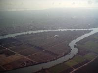 Insel im Ebrodelta an der Mittelmeerkste