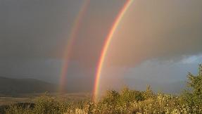 Regenbogen doppelt